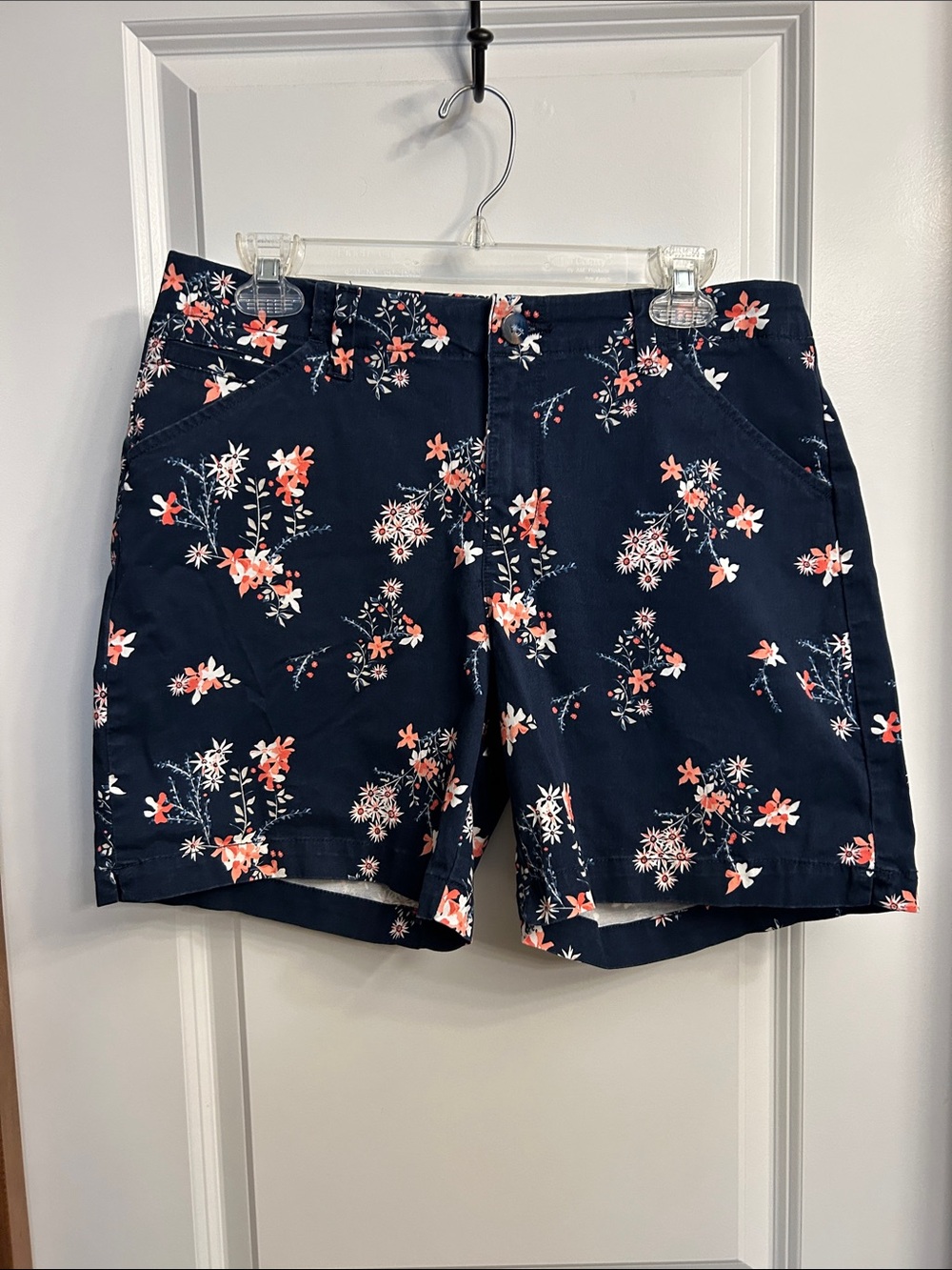 Lee Navy Floral Print Women’s Shorts